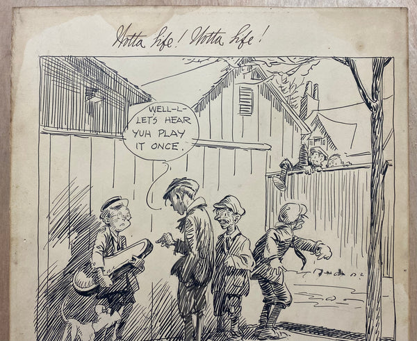 1924 Gaar Williams Wotta Life! Cartoon Original Artwork Chicago Tribune