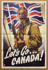 c.1942 Let’s Go Canada by Henry Eveleigh WWII Canadian