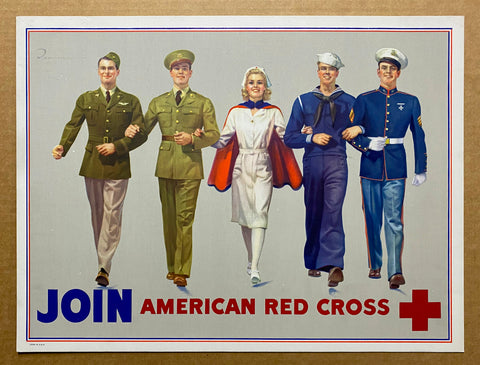 c.1942 Join The Red Cross by Robert C. Kauffmann WWII