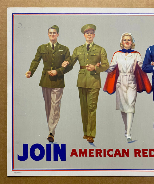 c.1942 Join The Red Cross by Robert C. Kauffmann WWII