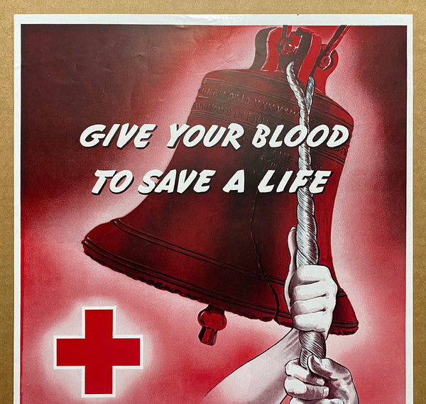 c.1944 Give Your Blood To Save A Life Red Cross Blood Donor Service WWII