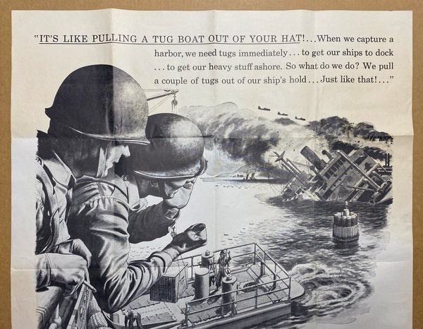 1944 Its Like Pulling A Tug Boat Out Of Your Hat Melbourne Brindle Chrysler WWII