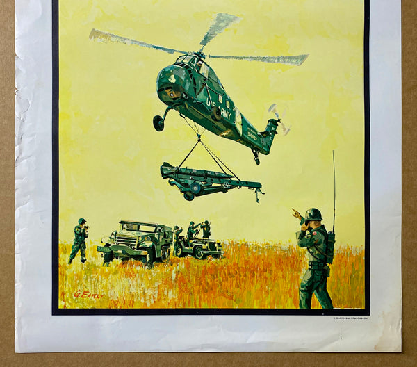 c.1960 Choose Adventure Reenlist Army by Gilbert Early Sikorsky H-34 Helicopter