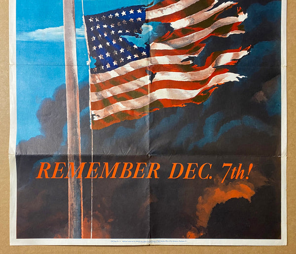 1942 Remember December 7th by Allen Saalburg Pearl Harbor WWII