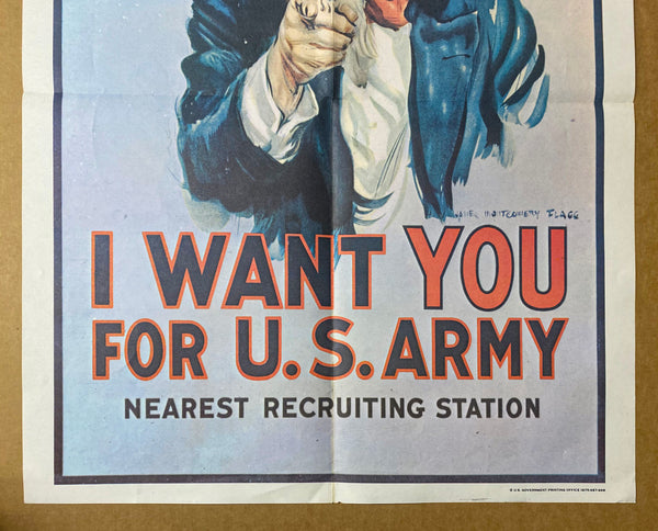 1975 I Want You For US Army Uncle Sam James Montgomery Flagg Vietnam War Era