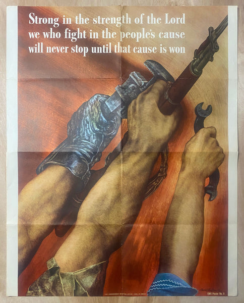 1942 Strong In The Strength Of The Lord by David Stone Martin WWII