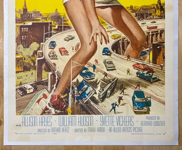 1958 Attack of the 50 Foot Woman Movie One Sheet Sci-Fi Reynold Brown