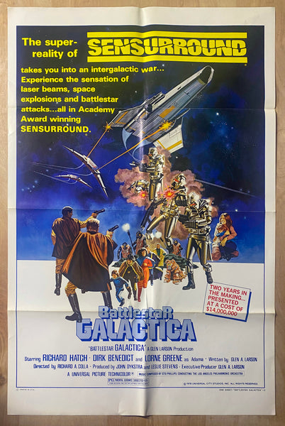 1978 Battlestar Galactica Style C Folded One Sheet Movie