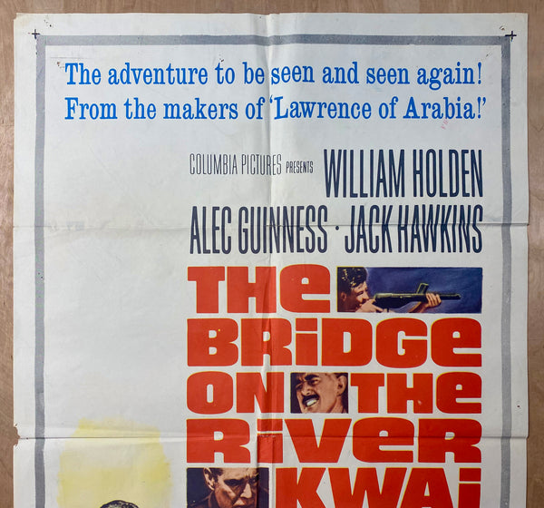 R-1963 The Bridge On The River Kwai Folded One Sheet Movie Best Picture