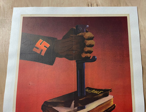 1943 This Is The Enemy by Barbara K Marks Holy Bible Nazi Dagger WWII