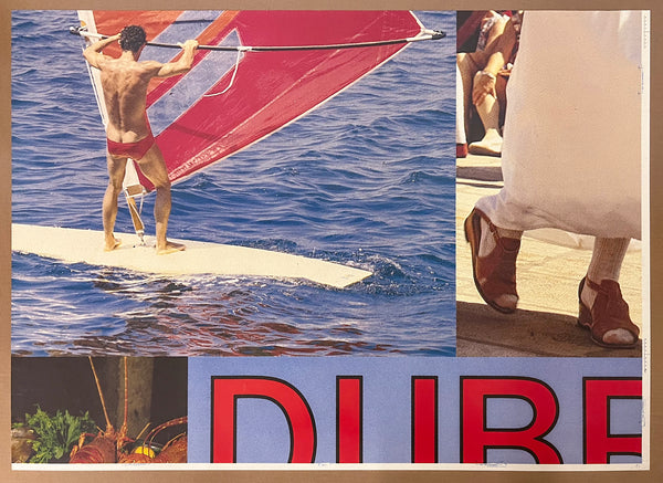 c.1970s Dubrovnik Yugoslavia Billboard Travel Poster Croatia HUGE