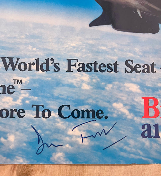 c.1982 British Airways Concorde We’re Saving You A Seat Fred Finn