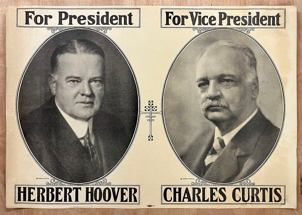 1928 Herbert Hoover Charles Curtis Jugate Campaign Harris & Ewing