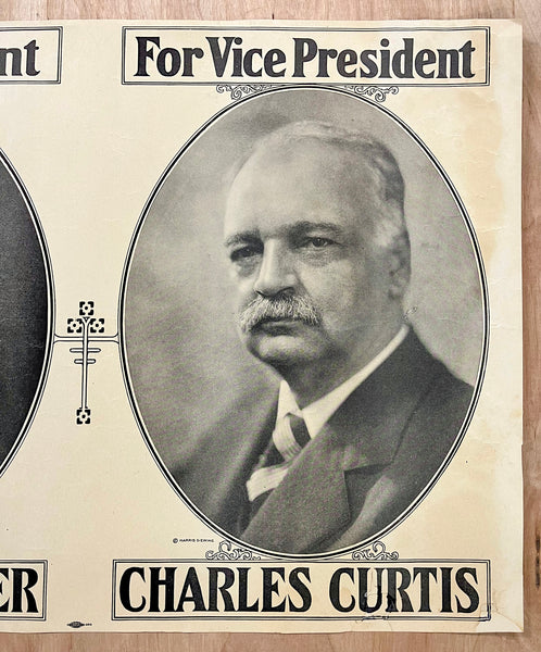 1928 Herbert Hoover Charles Curtis Jugate Campaign Harris & Ewing