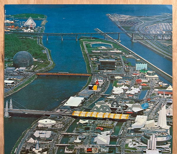 1967 EXPO67 EXPO 67 Montreal World’s Fair Exposition Bird’s-eye View Canada
