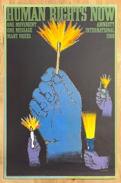 1988 Human Rights Now Amnesty International Seymour Chwast