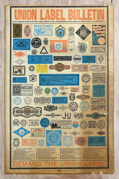 1906 Union Label Bulletin American Federation of Labor AFL Trade Unions
