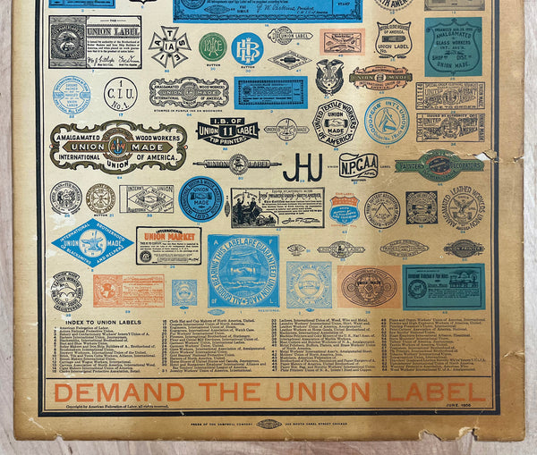 1906 Union Label Bulletin American Federation of Labor AFL Trade Unions