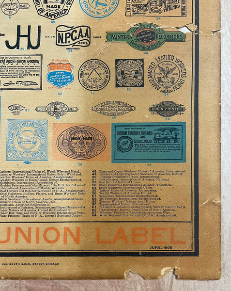 1906 Union Label Bulletin American Federation of Labor AFL Trade Unions