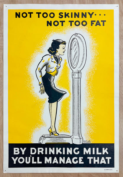 1939 National Dairy Council Drink Milk Group Milt Youngren