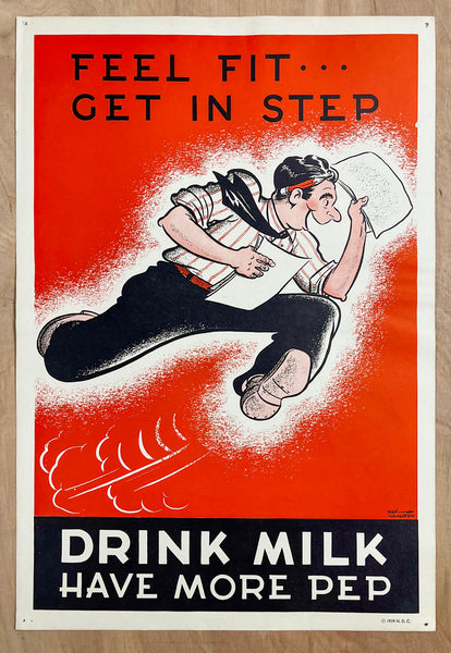 1939 National Dairy Council Drink Milk Group Milt Youngren