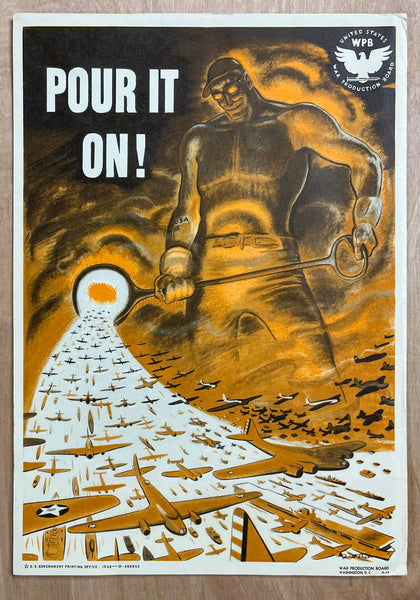 1942 Pour It On! By Garrett Price War Product Board WPB WWII Small Format
