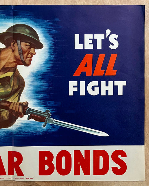 1942 Let’s ALL Fight Buy War Bonds WWII Homefront