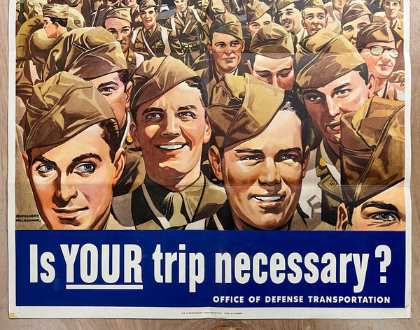 1943 Millions Of Troops Are On The Move Is Your Trip Necessary WWII Melbourne