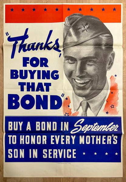 1942 Thanks For Buying That Bond Honor Every Mother’s Son In Service WWII