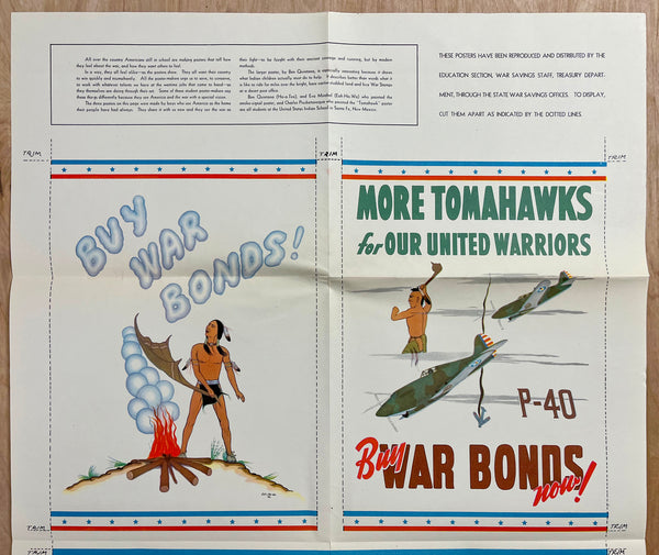1942 More Tomahawks for Our United Warriors Treasury Native Americans WWII
