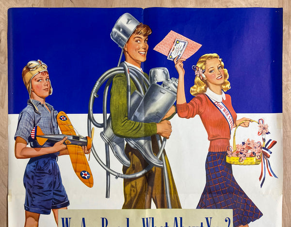 1942 We Are Ready What About You? Join The Schools at War Program WWII Nurick