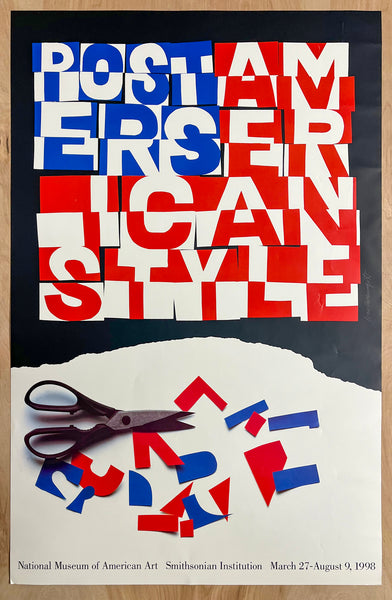 1998 Posters American Style Smithsonian Exhibit Ivan Chermayeff Signed