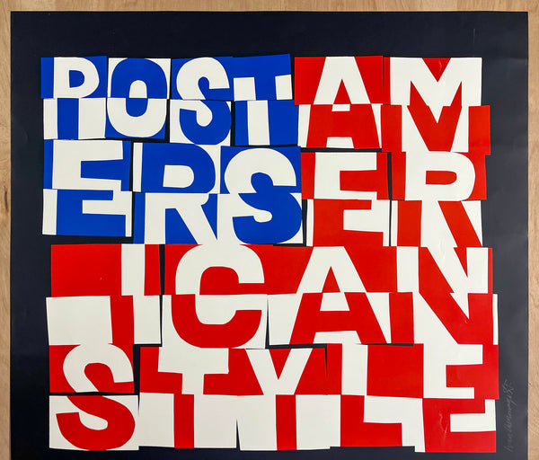 1998 Posters American Style Smithsonian Exhibit Ivan Chermayeff Signed
