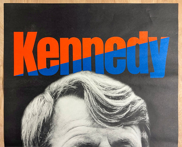 1968 Robert F. Kennedy Presidential Campaign Largest Size 38" x 25" RFK