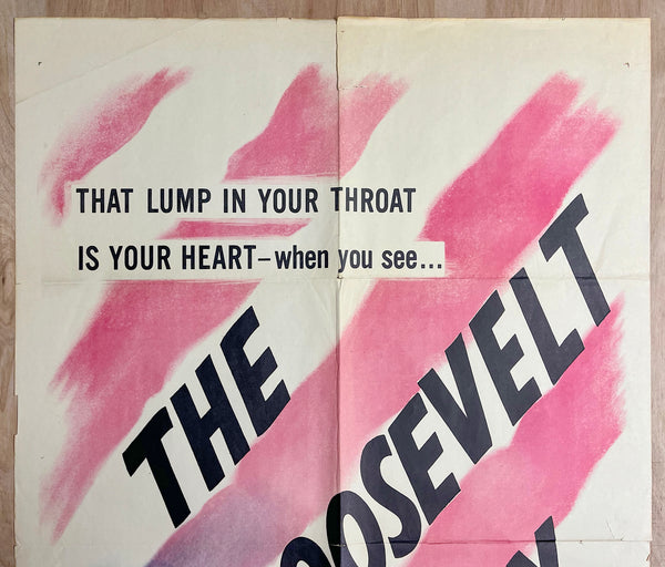 1947 The Roosevelt Story One Sheet Movie FDR Documentary