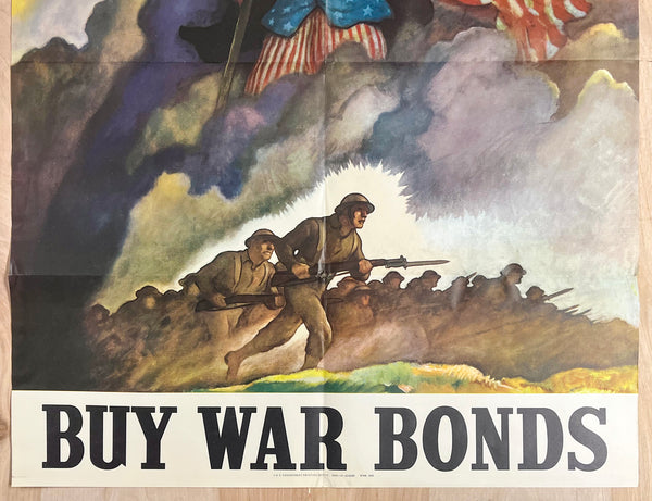 1942 Buy War Bonds by Newell Convers N.C. Wyeth Uncle Sam WWII