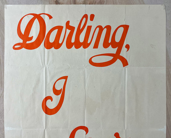1936 Darling I Love You Texas Centennial Exposition Valentine Souvenir Poster