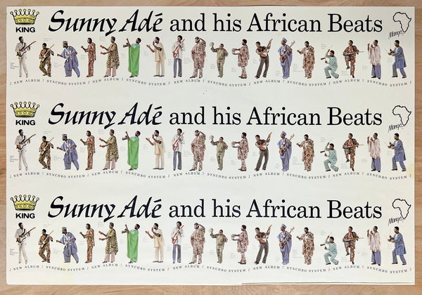 1983 King Sunny Ade and his African Beats Synchro System Album Promo Poster