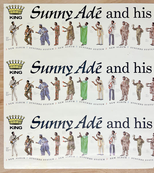 1983 King Sunny Ade and his African Beats Synchro System Album Promo Poster