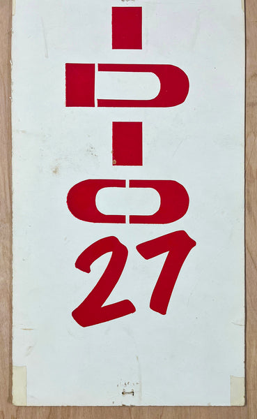 1969 Free The Presidio 27 Vietnam War Protest Placard Sign Original