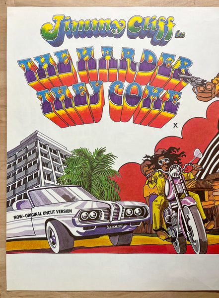 R-1977 The Harder They Come British Quad Movie Jimmy Cliff Reggae Original