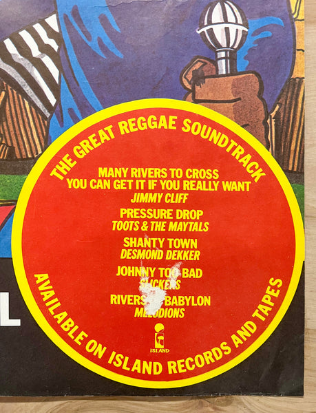 R-1977 The Harder They Come British Quad Movie Jimmy Cliff Reggae Original