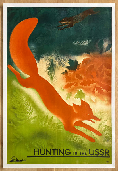 c.1935 Hunting in the USSR Intourist Soviet Union U.S.S.R.