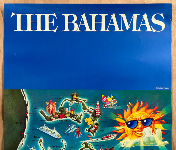 1990 The Commonwealth of Bahamas Pictorial Map