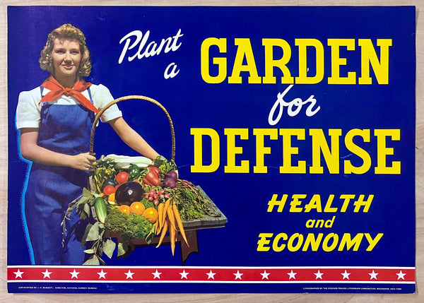 c.1942 Plant a Victory Garden For Defense Health Economy NGB WWII