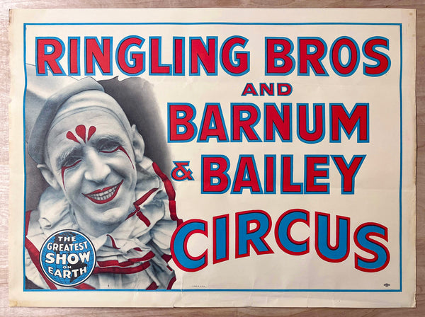 c.1950 Ringling Bros and Barnum & Bailey Circus Clown