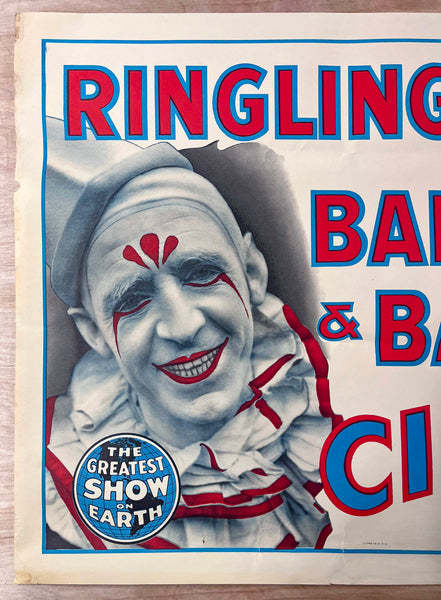 c.1950 Ringling Bros and Barnum & Bailey Circus Clown