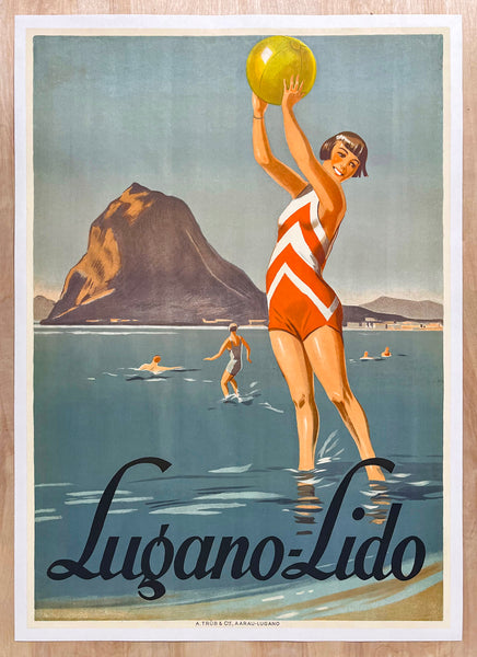 c.1930 Lugano Lido Switzerland