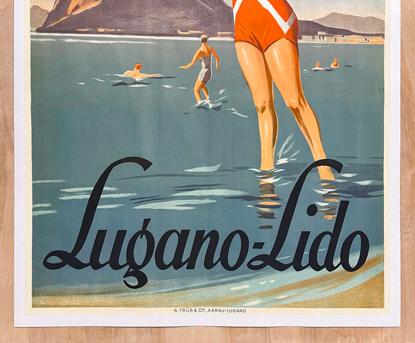 c.1930 Lugano Lido Switzerland