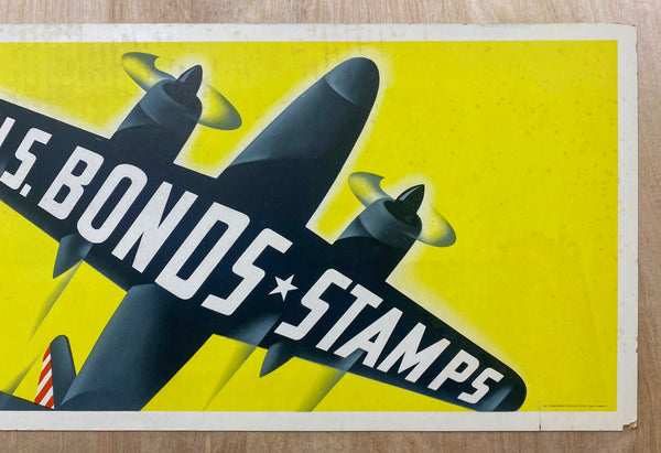 1942 Keep It Up! Buy U.S. Bonds Stamps Modern Style